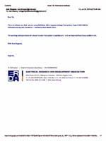 ERDA Satisfactory Performance Certificate